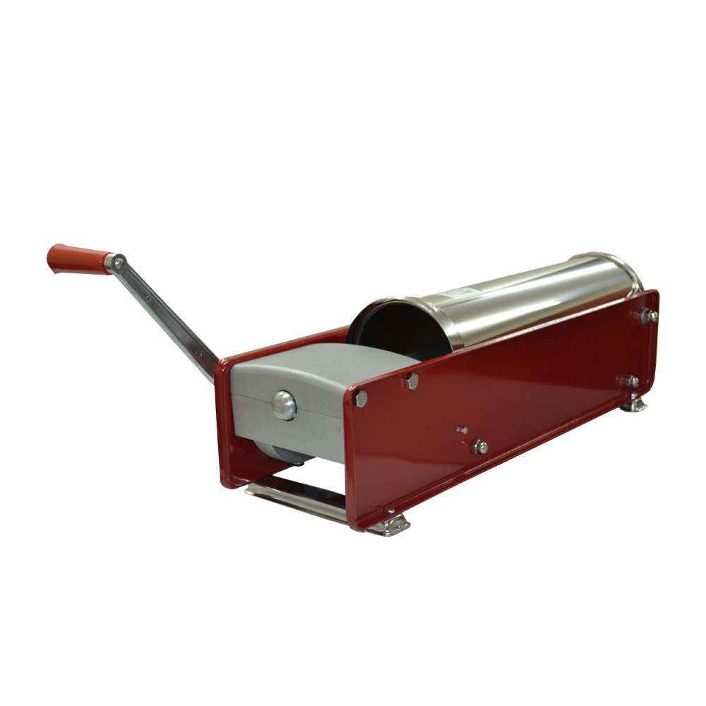 Tre Spade Manual 22lb. / 10Kg Horizontal 2-Speed Enameled Steel Sausage Stuffer - Image 6