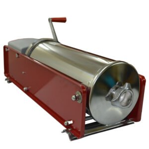 Tre Spade Manual 33lb. / 15Kg. Horizontal 2-Speed Enameled Steel Sausage Stuffer