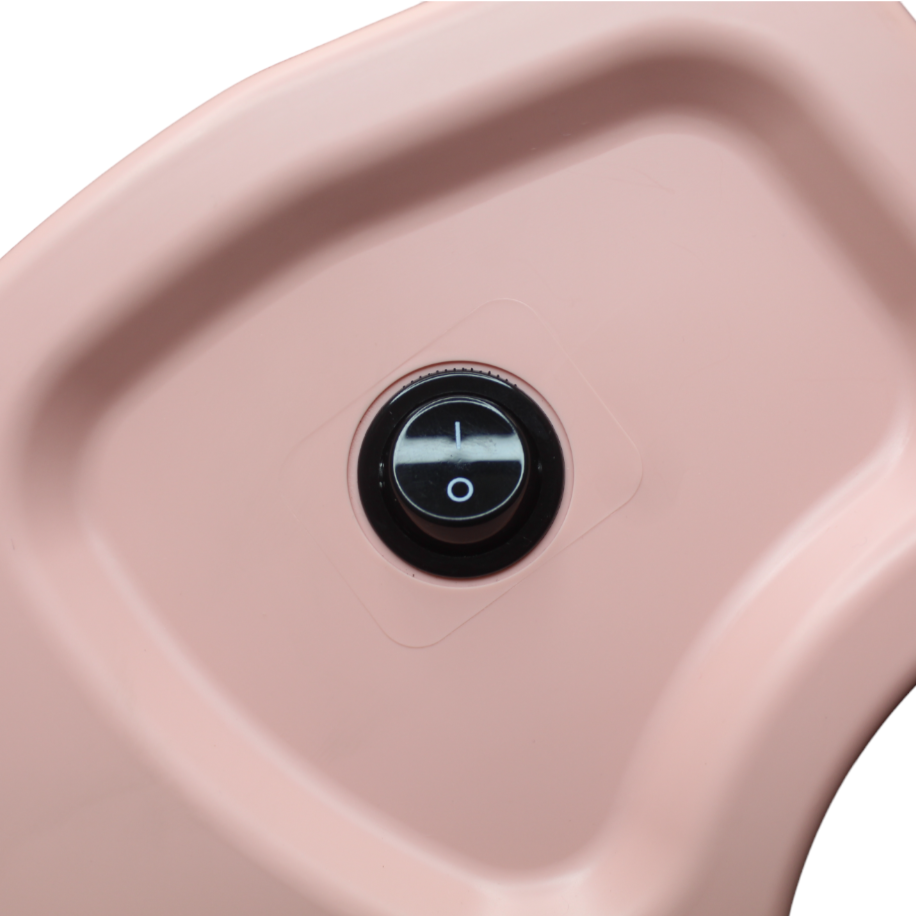 TREVI Fondant and dough rolling sheeter 14½" width cylinder, electric, with dough cutter, non-stick rollers, PINK - Image 3