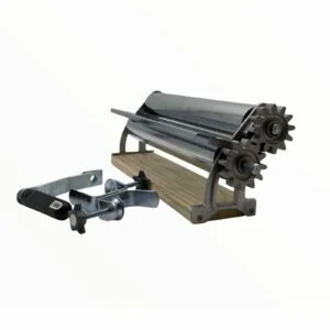 BAKERY DOUGH MANUAL ROLLER, 14.5″ WIDTH, ALUMINUM GEAR, CHROME PLATED ROLLER