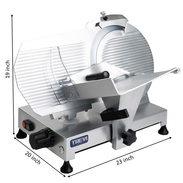 SLICER TREVI 12" 300 BIG Manual Gravity Feed Meat Slicer - 1/3 hp - Image 2